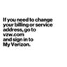 Change Your Billing or Service Address