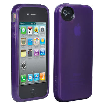 iPhone 4/4S Belkin High Gloss Silicone Cover - Purple