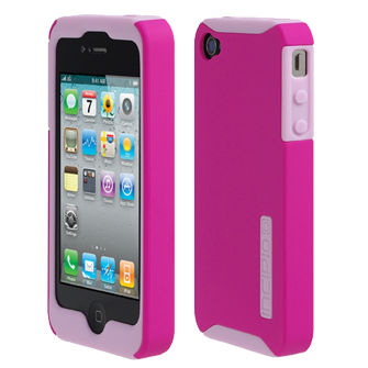 iPhone 4/4S Incipio Double Covers - Silicone and Hard Cover - Pink