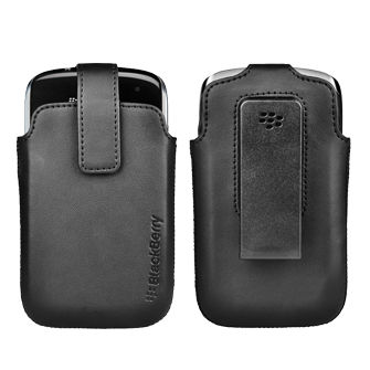 RIM Branded Black Leather Pouch