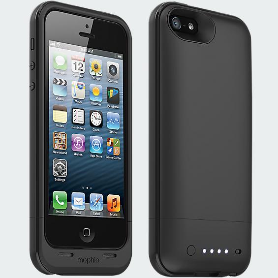 Mophie Plus Charging Case for iPhone 5 - Black