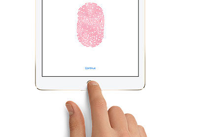 Touch ID. Security based on a one-of-a-kind design:  Your fingerprint.