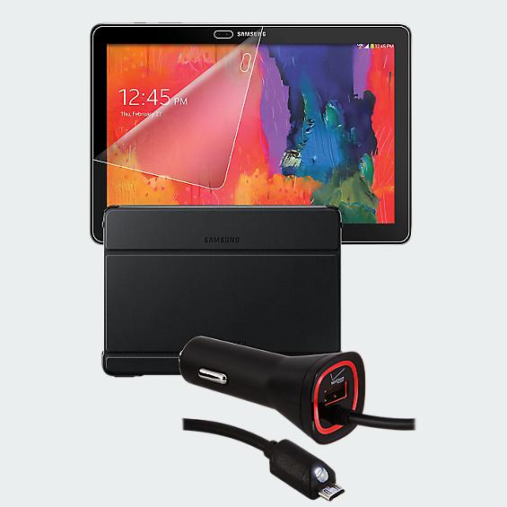 Premium Travel Bundle for Galaxy Note 10.1 2014 - Book Cover